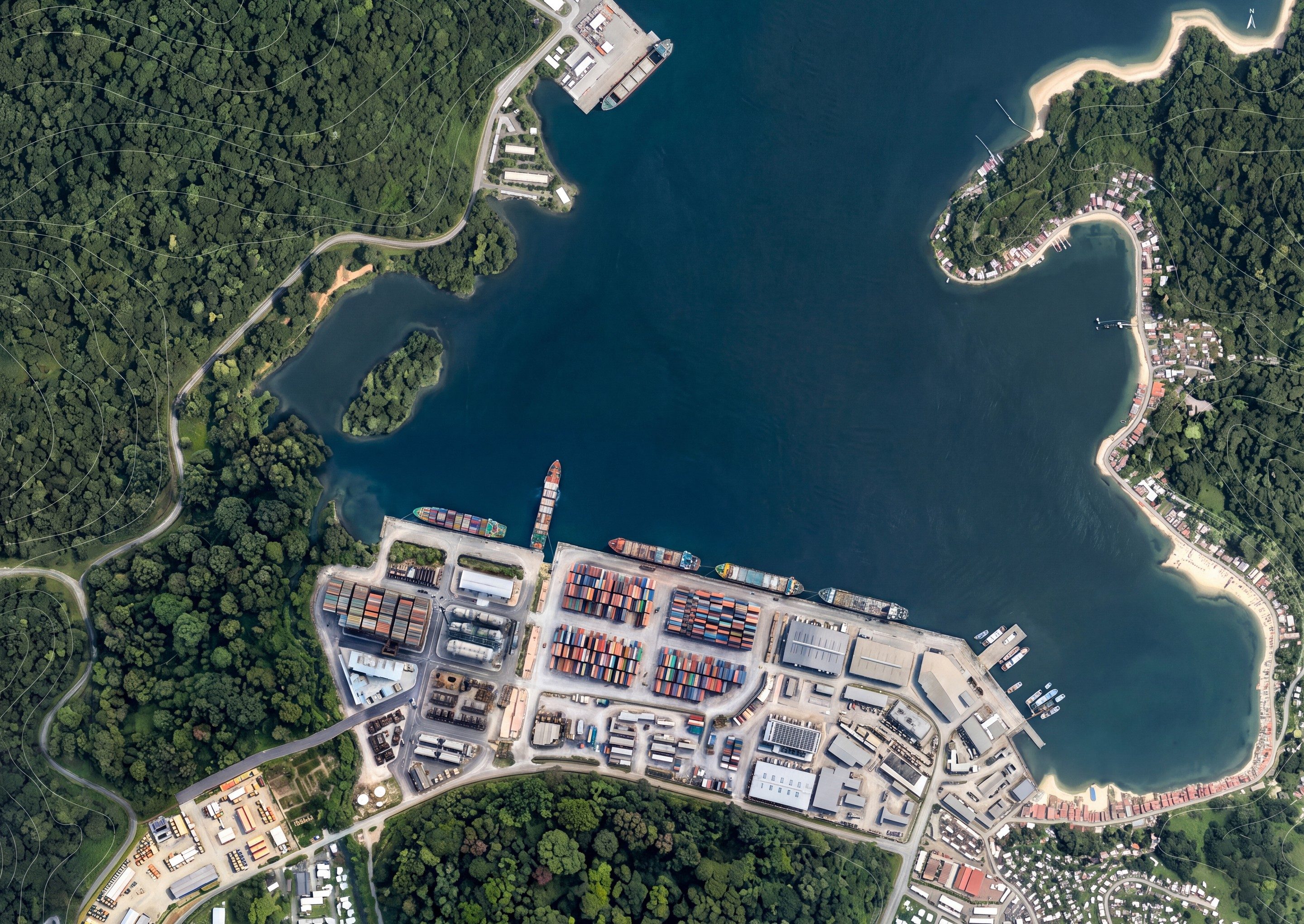 Visualización de la fase 1 del Puerto de Guanta